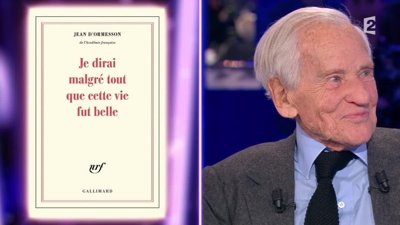 Jean d'Ormesson - On n'est pas couché 16 janvier 2016 #ONPC