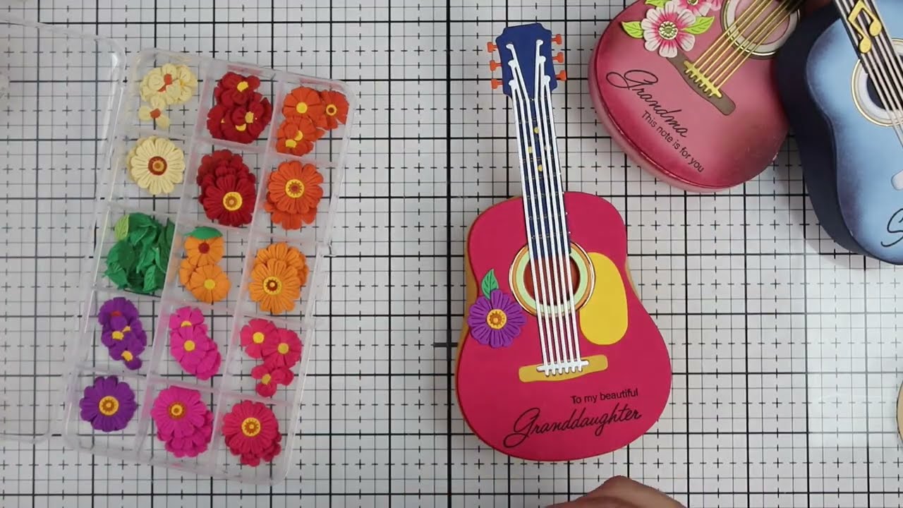 Guitar- Shaped Box Tutorial | Spellbinders Majestic Guitar Dies