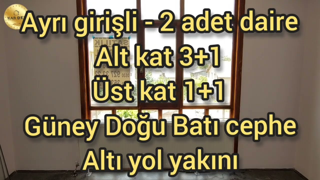 konya karatay karaman yolu fetih caddesi uluırmak cadde üzeri satılık daire Güney Doğu Batı cephe