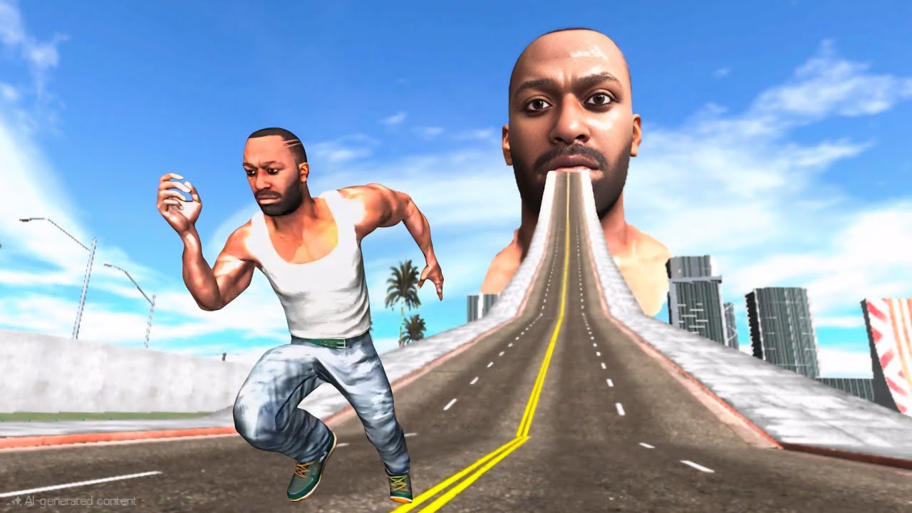Franklin found longest road to Franklin head in Indian bike driving 3d 