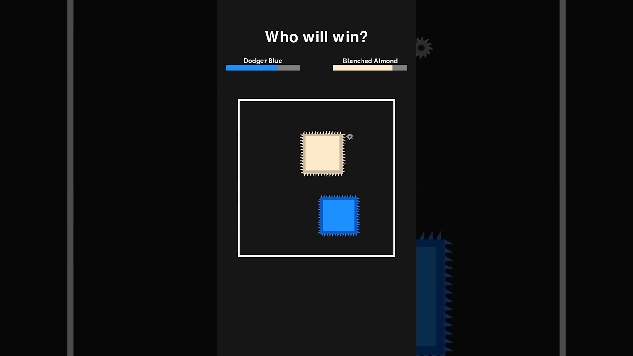 Square Battles! (PART 90) Who will win? #battle #blocks #simulation #adhd #animation #satisfying