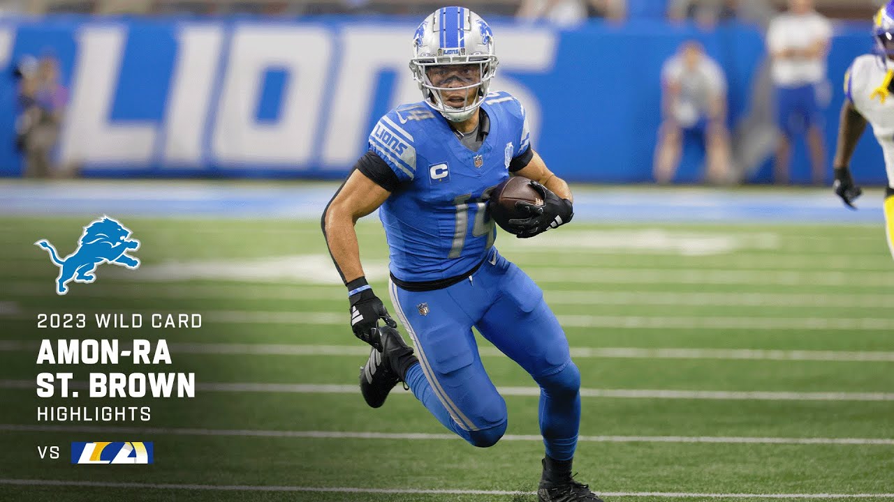 Every Amon-Ra St. Brown catch from 110-yard game vs. Rams | Super Wild Card Weekend
