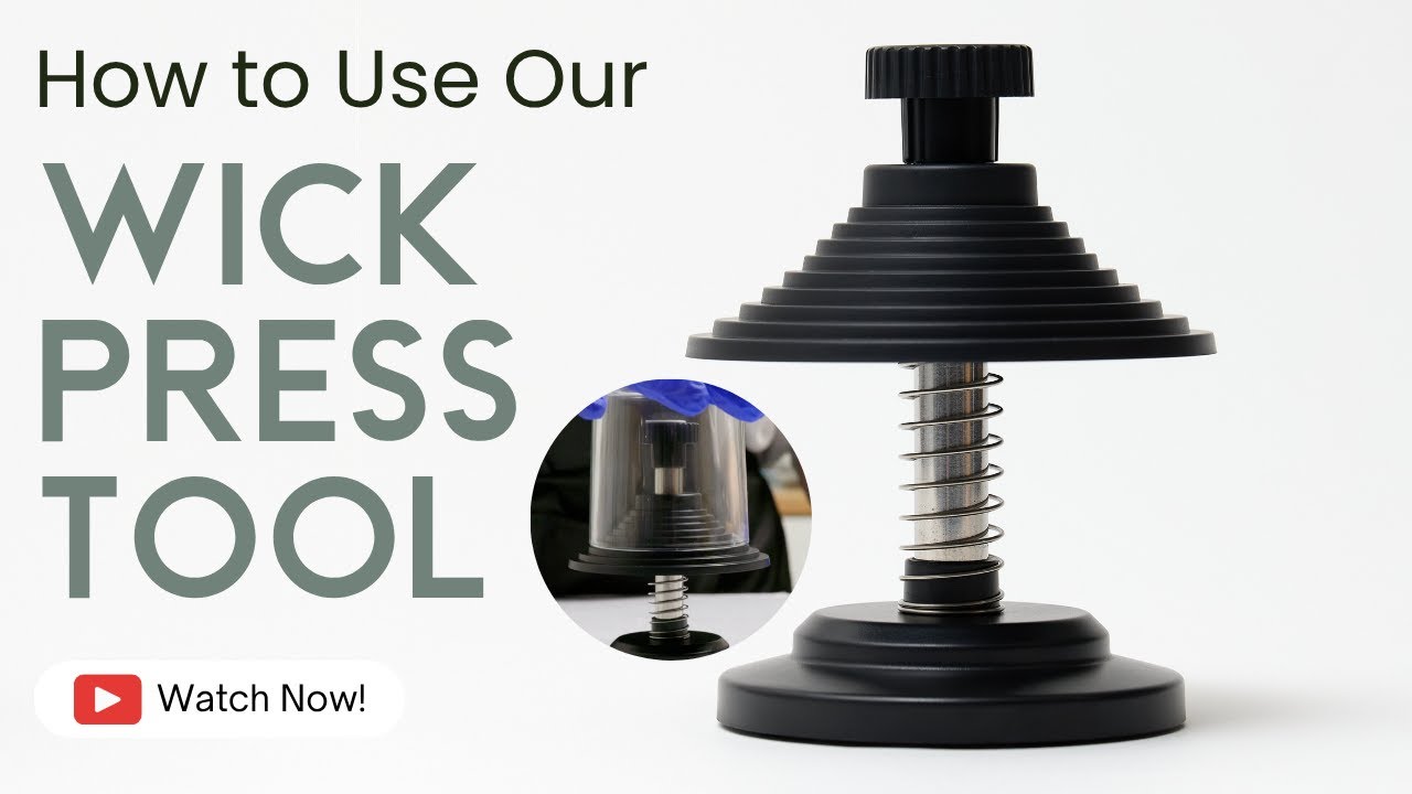 Wick Press Tool Demonstration | Supplies For Candles