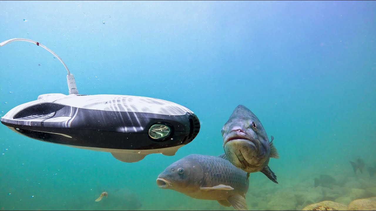 Fishing with underwater drone PowerRay