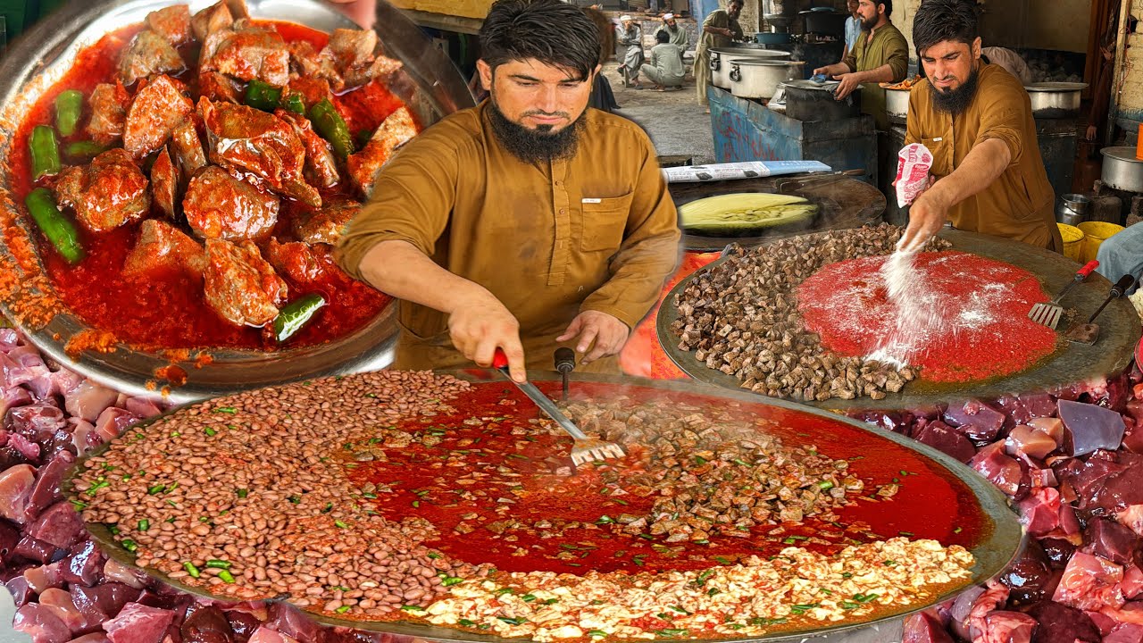 BIGGEST GIANT SIZE MUTTON TAWA FRY KALEJI MAKING | SPECIAL PESHAWARI SPICES TAWA FRIED LIVER RECIPE
