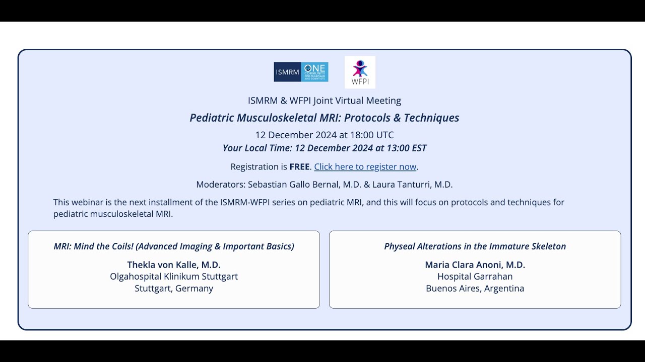 Pediatric Musculoskeletal MRI: Protocols and Techniques