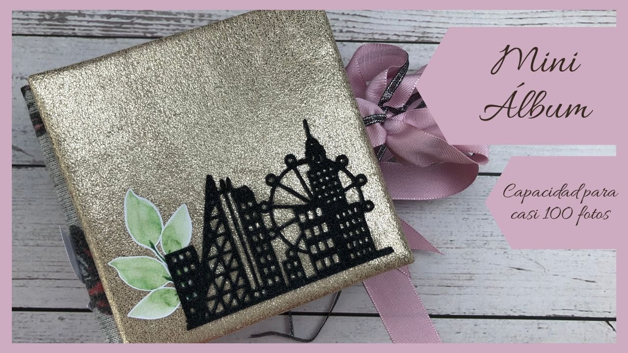 Mini Álbum de mi viaje a Londres || Tutorial Scrapcook || Espina en U || Colab.  @globleland3302