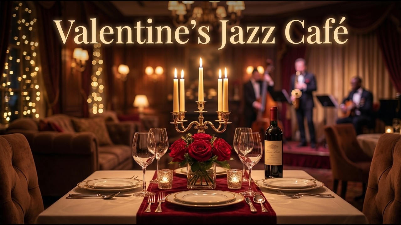 Romantic Jazz for Valentine’s Day ❤️ Cozy Café Music for Dinner & Love