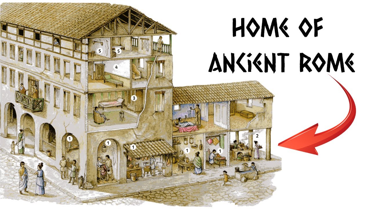 WHAT WERE HOUSES IN ANCIENT ROME?