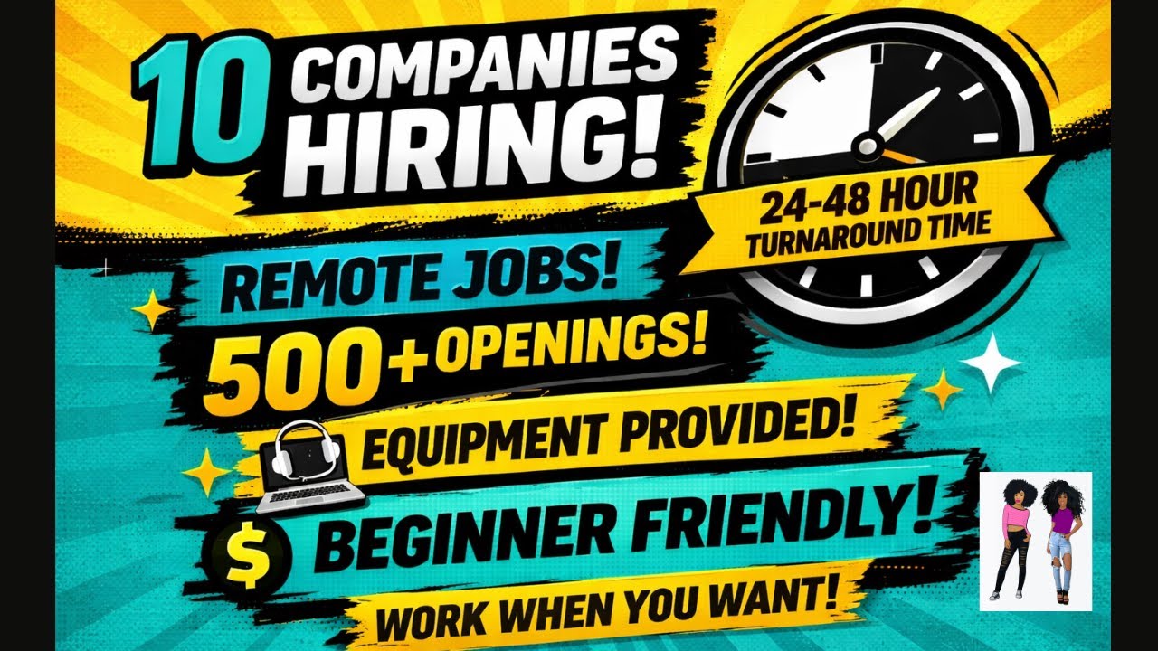 10 Work From Home Companies That Are On Fire!~!!!