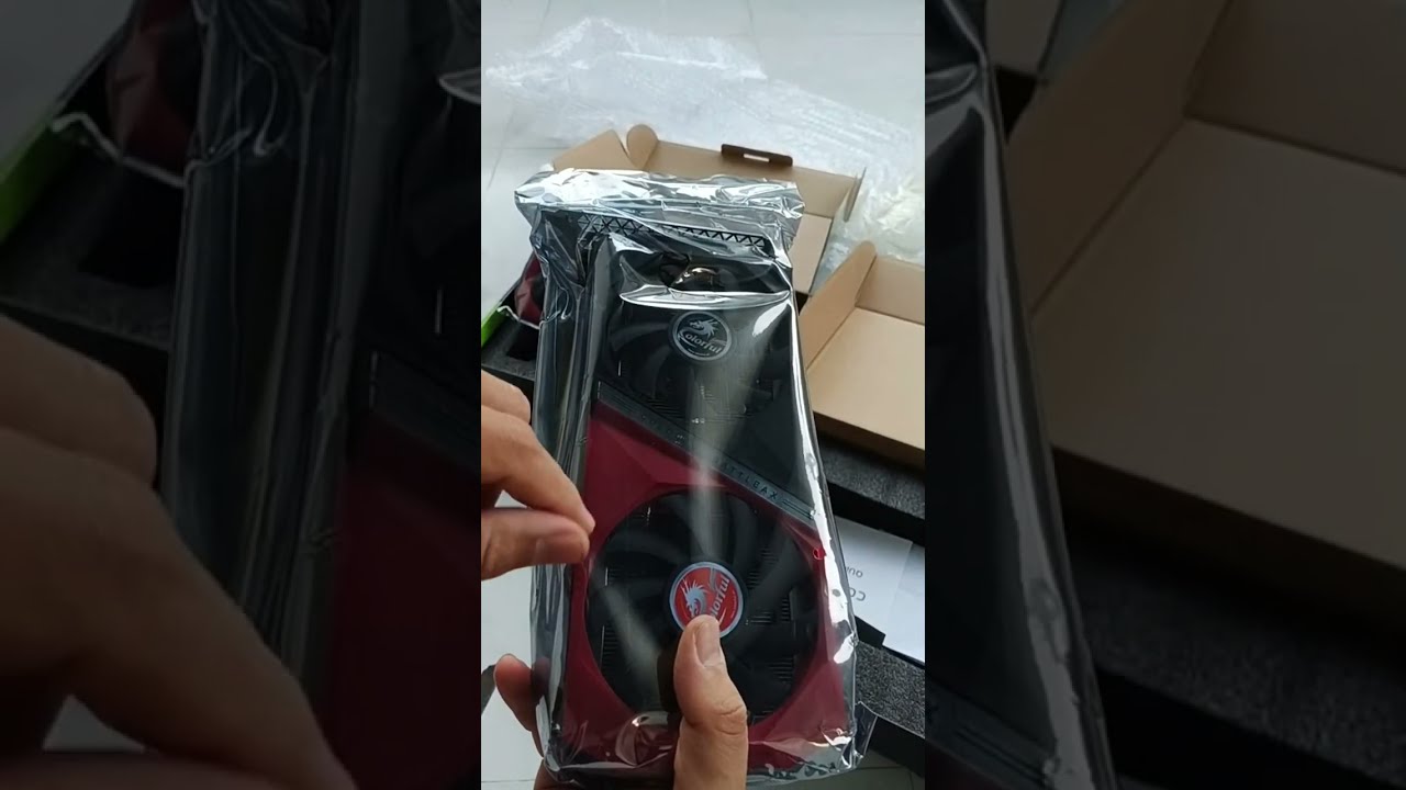 Quá Bổ X đang phát trực tiếp! Bóc hộp rtx3060 Colorful mua trên Shopee