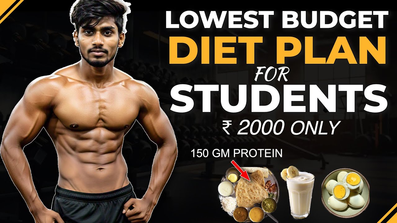LOWEST BUDGET Diet Plan for STUDENTS (High Protein & No Supplements) | Full Day of Eating