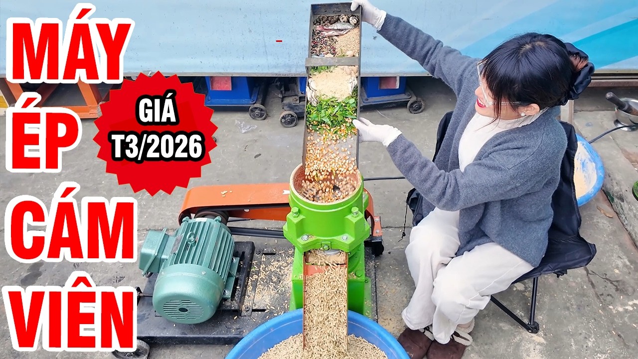 🔥 Máy Ép Cám Viên S200–4 Quả Lô💥 Giúp Nhiều Trang Trại Giảm 40% Chi Phí Chỉ Sau 1 Vụ Nuôi! 💪