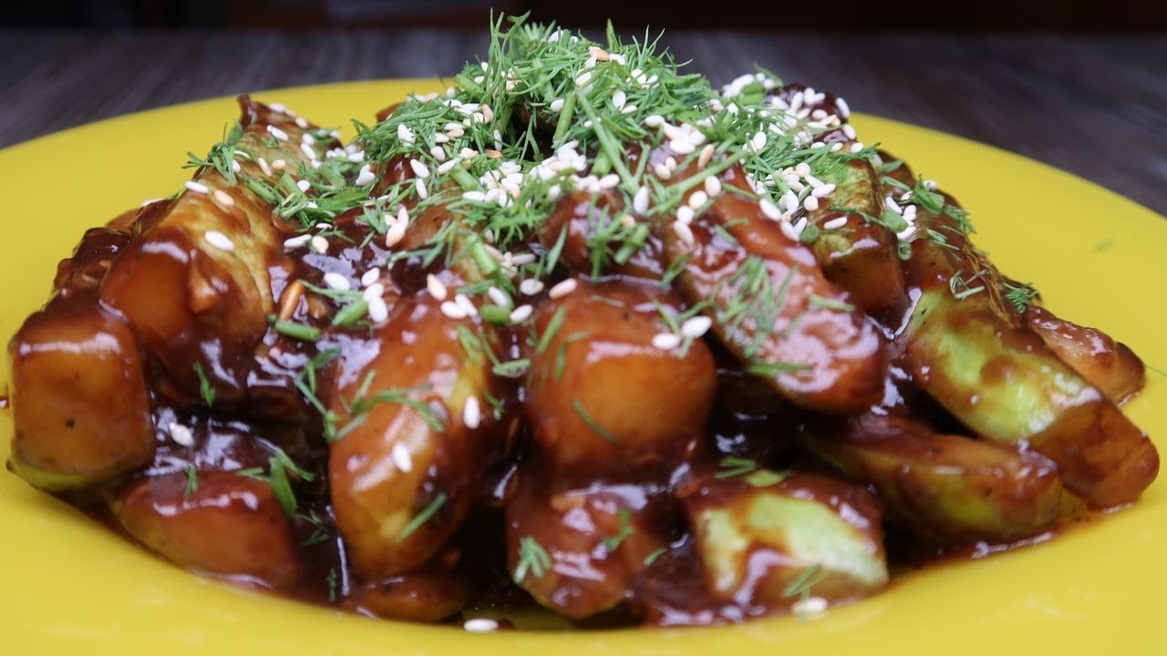 Кабачки по-китайски - карамельные. Без Муки! Вот как нужно готовить кабачки!
