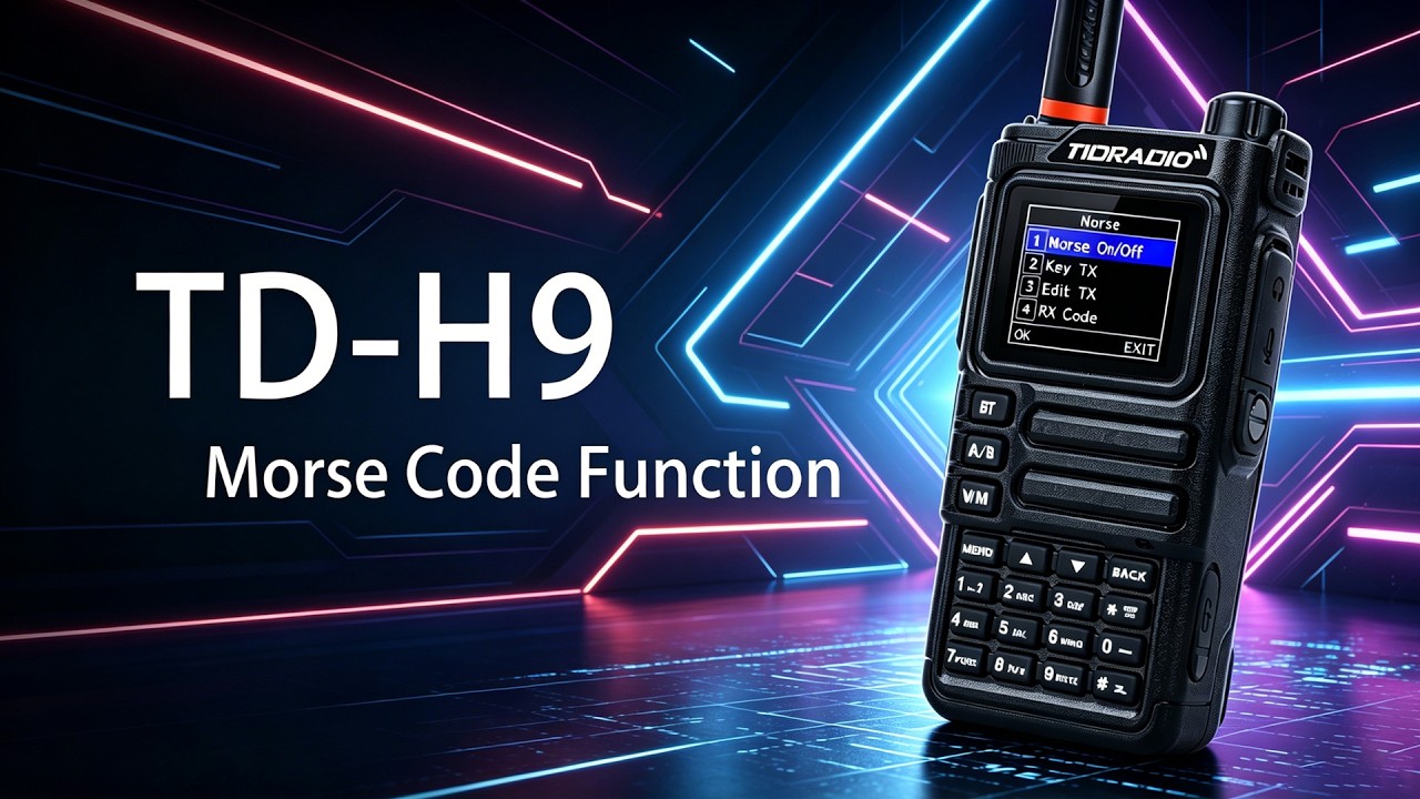 Как использовать азбуку Морзе на радиостанции TD-H9 #tidradio #радиолюбитель #азбукаморзе