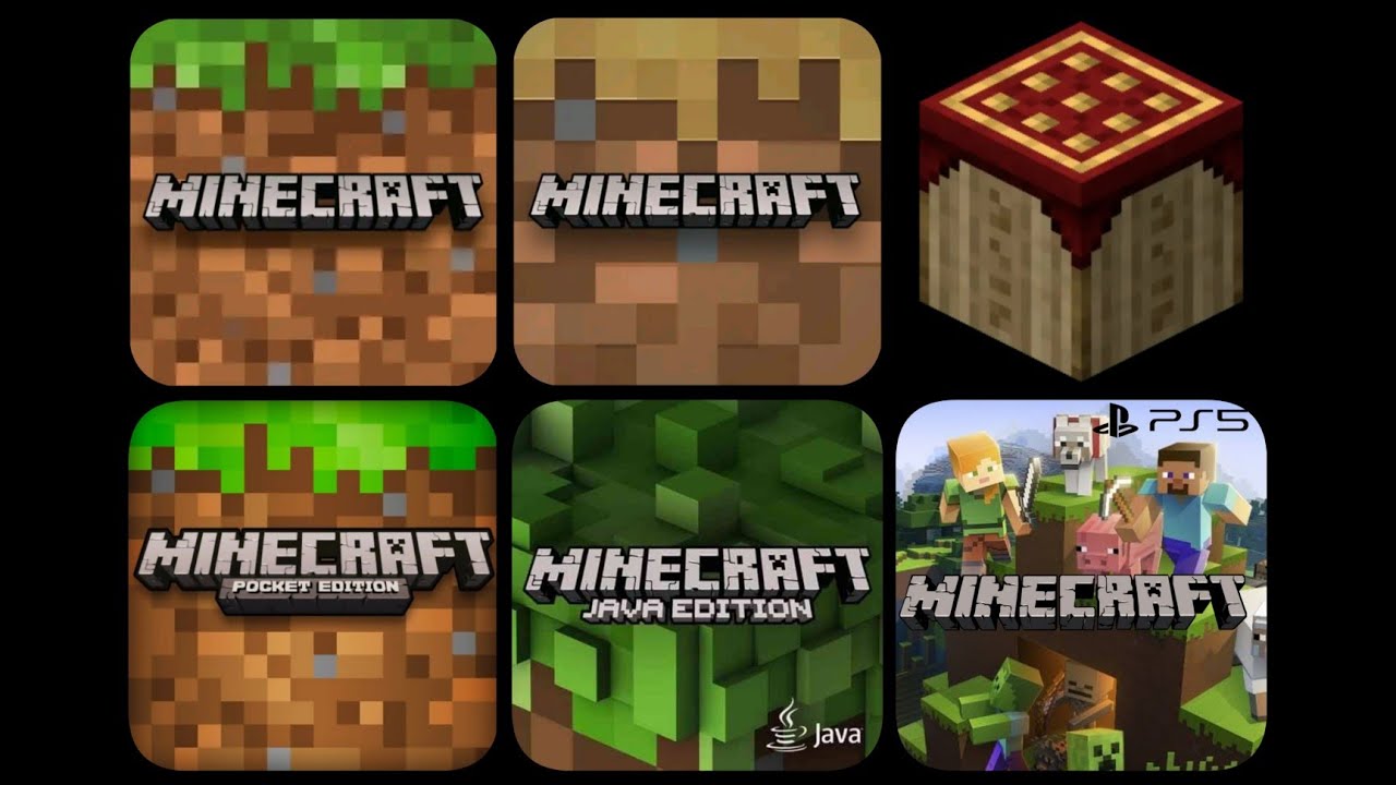 Minecraft PE, Minecraft Trial, Minecraft Bedrock, Minecraft Java, Minecraft PS5, Pojav Launcher