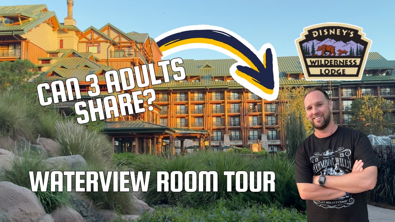 Disney’s Wilderness Lodge Water View Room Tour | 3 Adults Sharing