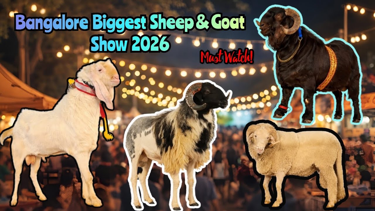 The Great Bangalore sheep and goat Show |2026 By Natures Sheep farm |At SheeshMahal Palace Bangalore