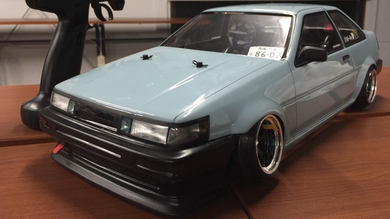 【RC Drift Body Build：Part 1/2】「Pandora TOYOTA COROLLA LEVIN AE86 2Dr」（TAMIYA TA02）