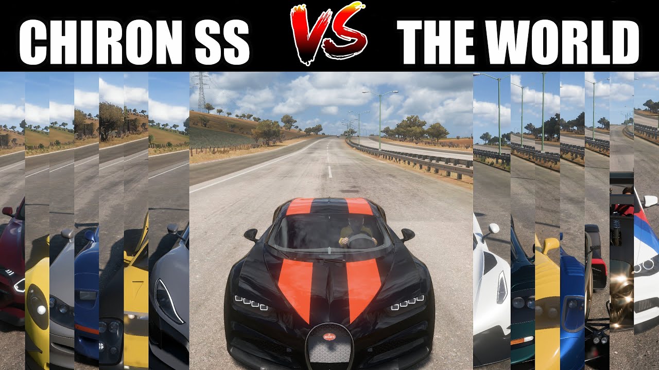 BUGATTI CHIRON SS REPLICA VS THE WORLD | FORZA HORIZON 5 DRAG BATTLES