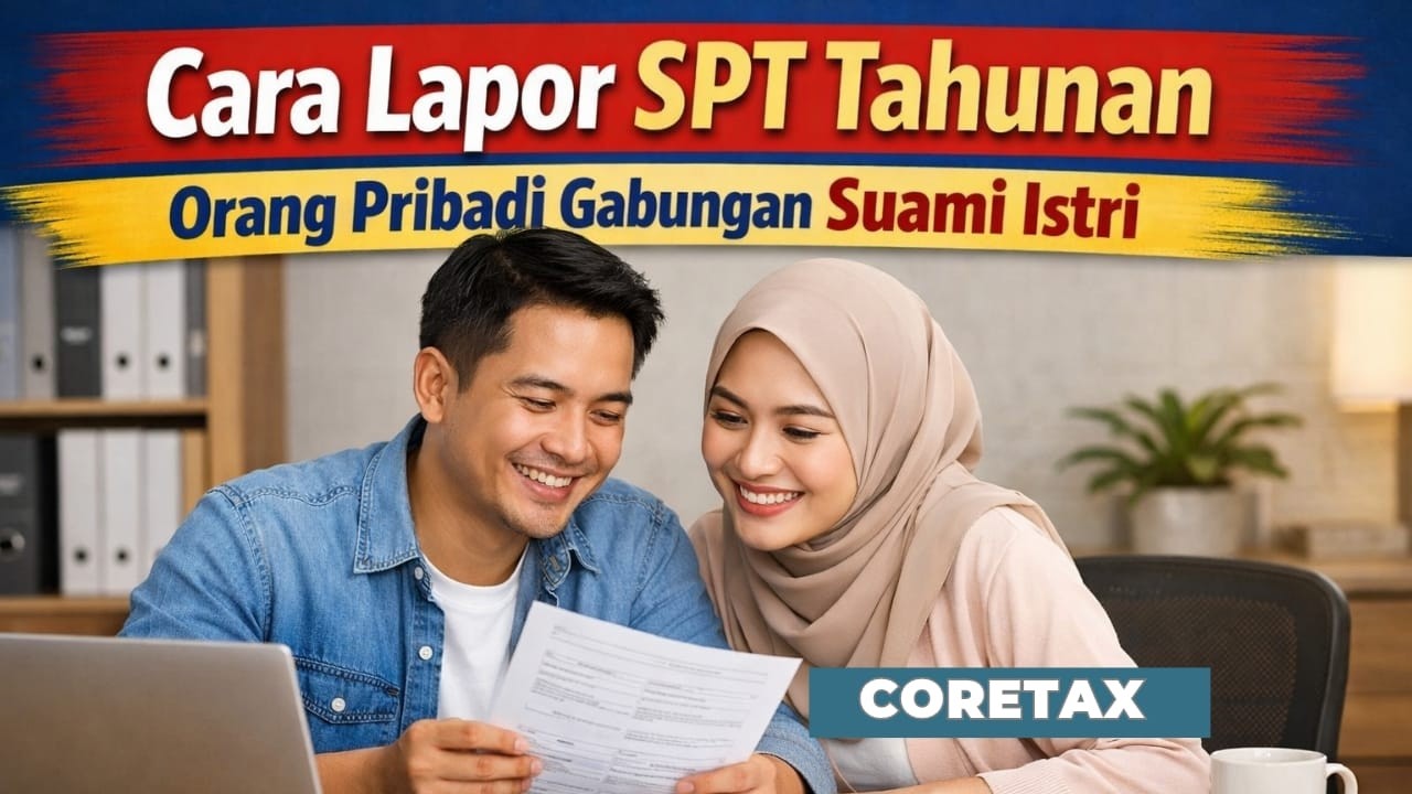 Cara Lapor SPT Tahunan Orang Pribadi Gabungan Suami - Istri #laporspt #spttahunan #coretax #pajak