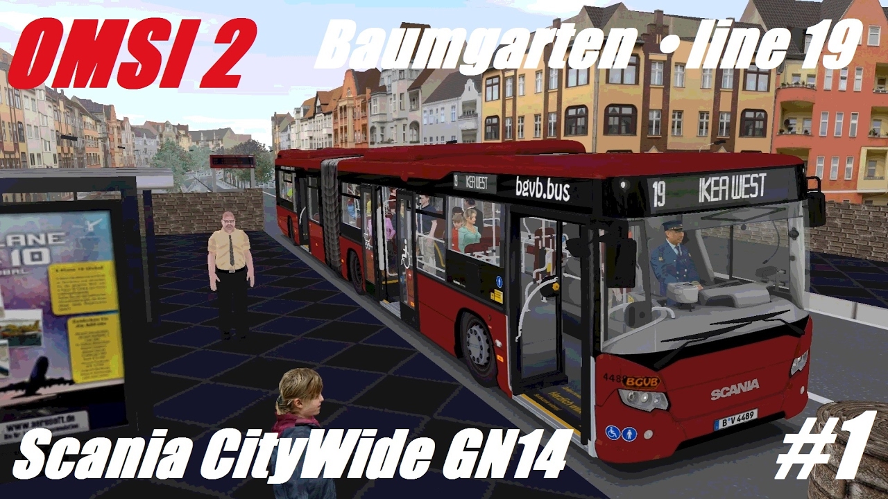 OMSI 2 • Baumgarten (line 19) • Scania CityWide GN14 • Part 1