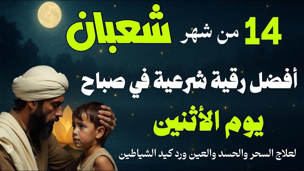 أفضل رقية شرعية في مساء يوم السبت - 12 من شهر شعبان لعلاج الحسد والسحر والعين وتحصين البيت والأولاد