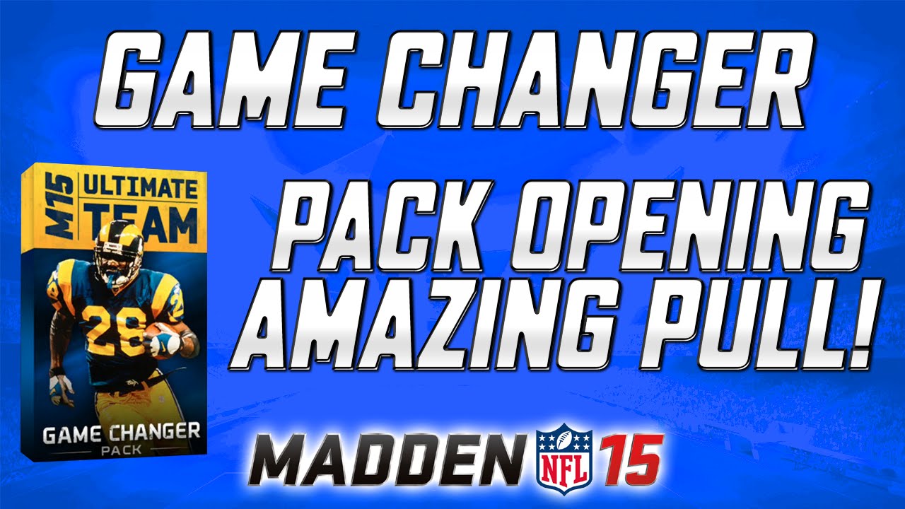 MUT 15 - Game Changer Pack Opening | AMAZING PULL! | Madden 13 Throwback Reaction!