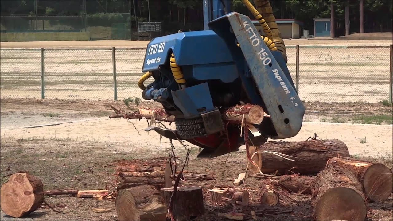 KETO ハーベスタ デモ / KETO Harvester head demonstration