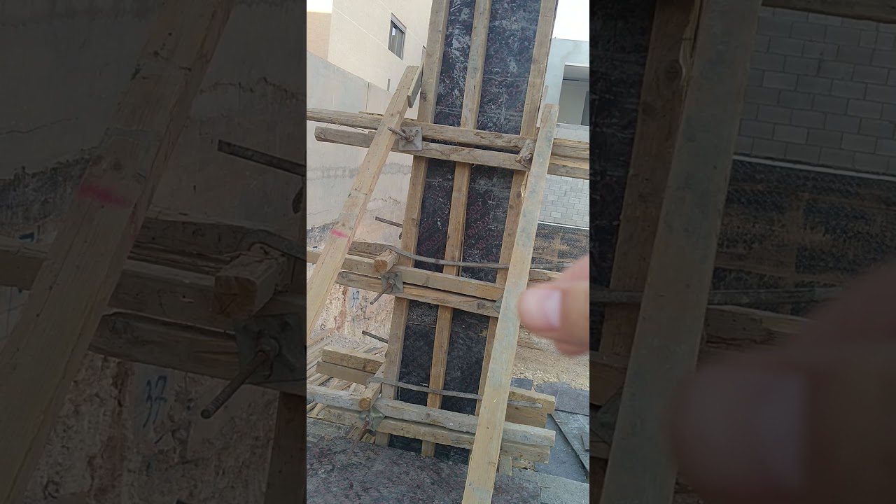 الاهتمام عند عمل تقويه نجاره الاعمده مهم جدا