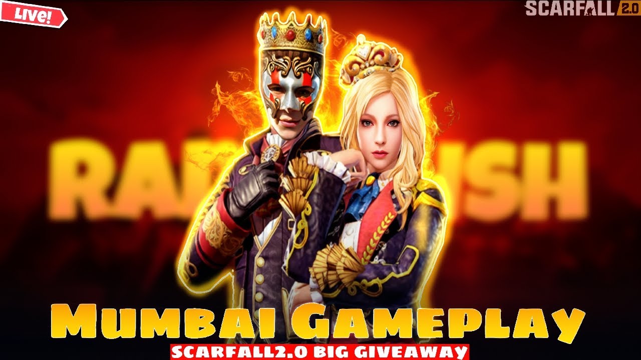 ScarFall2.0 Live🔴 Mumbai Gameplay 🤯 Big Giveaway #scarfall2.0 @votxgamingOfficial #scarfalllive