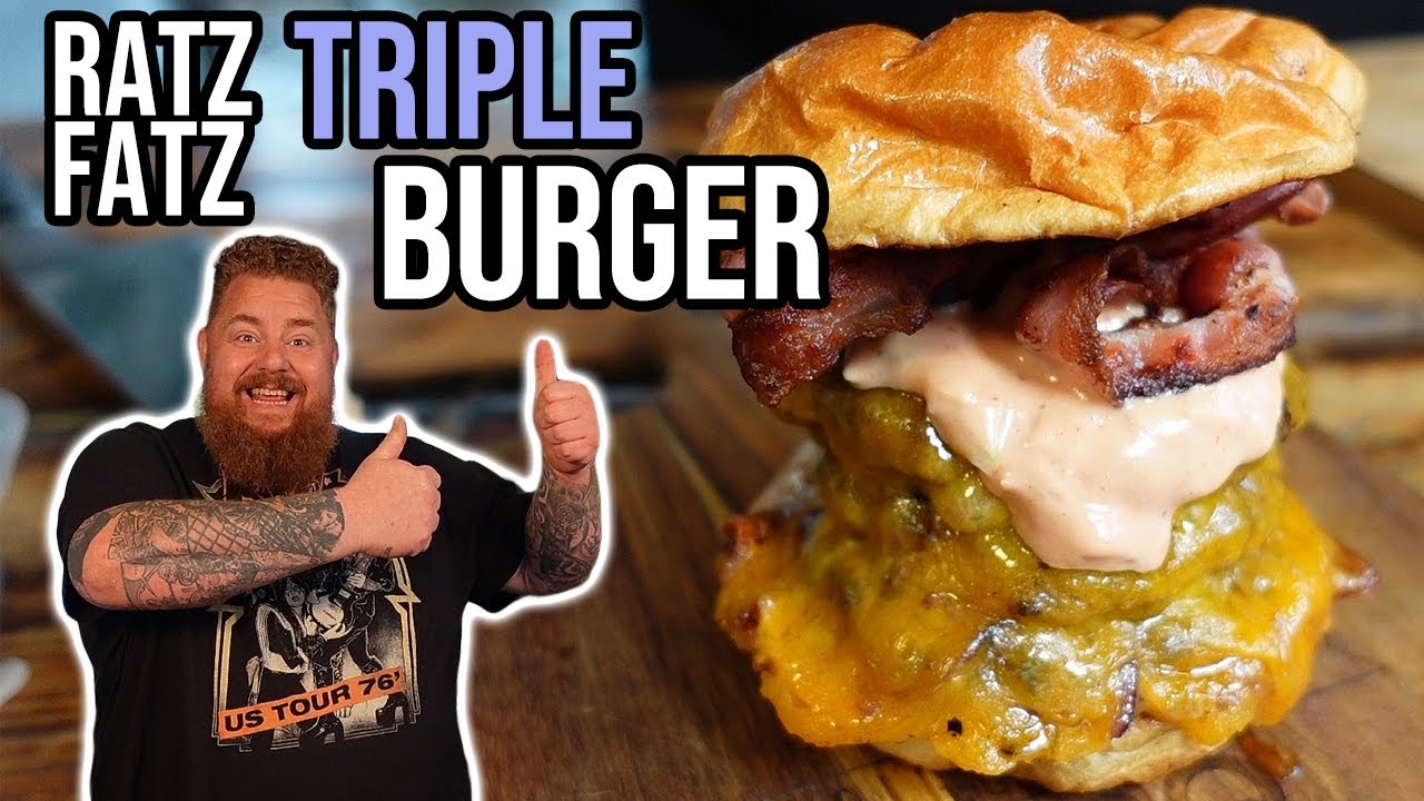 Bigger´s Ratz Fatz Triple Burger / Cheeseburger - BBQ & Grillen für jedermann
