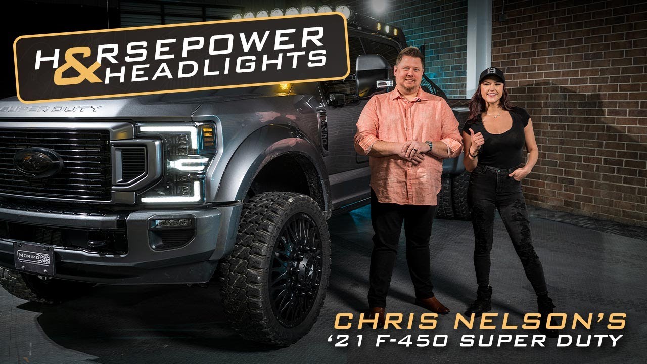 Chris's Ford F-450 Super Duty Outfitted with Morimoto XB Headlights & 4Banger LED Pods