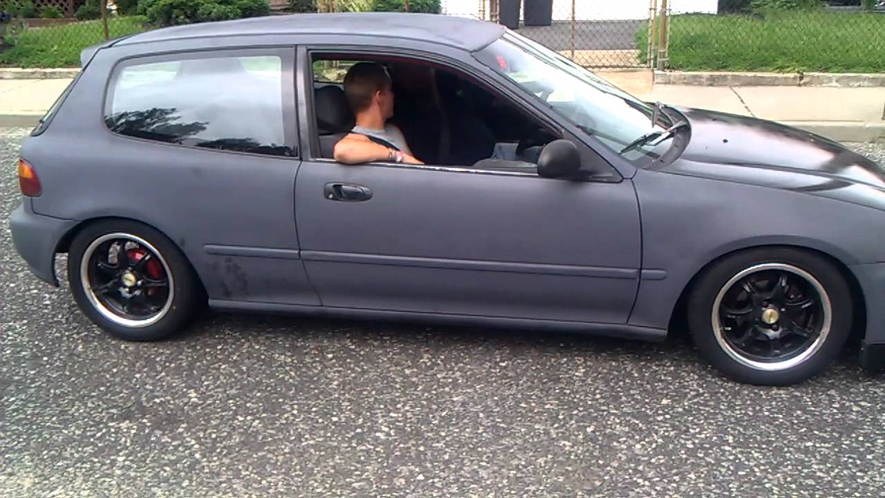 92 Civic Bubble got a new exhaust