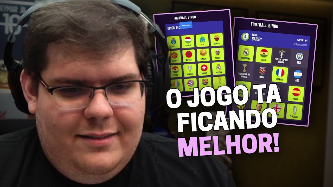 CASIMIRO JOGA BINGO DO FUTEBOL COM OS INSCRITOS (pt 2). | Cortes do Casimito