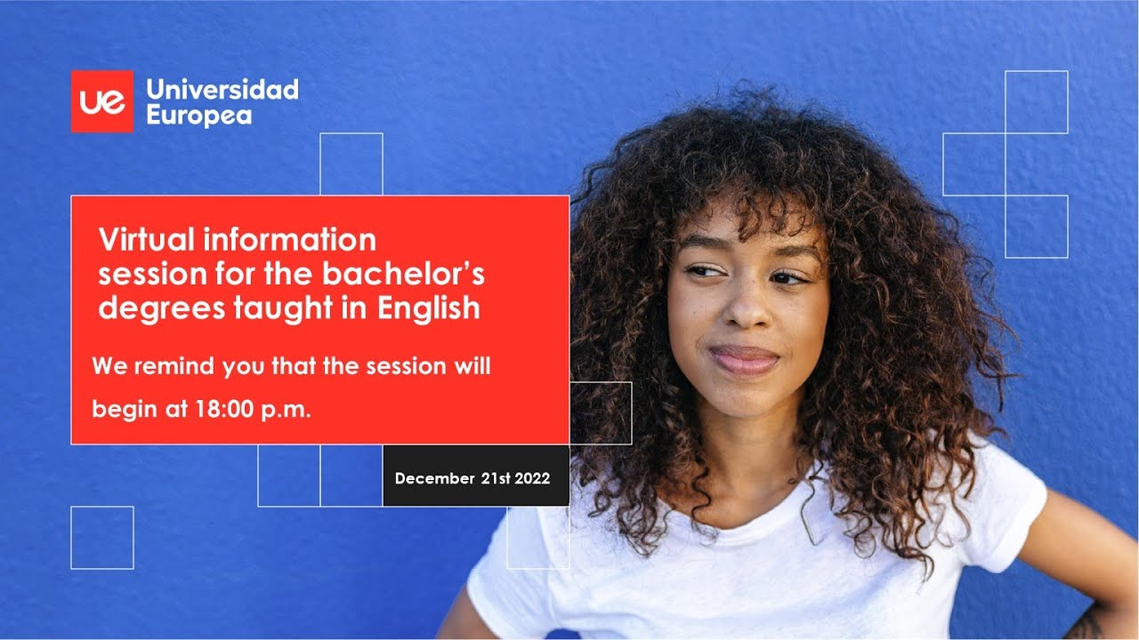 Virtual Information Session for the Bachelor's Degrees taught in English