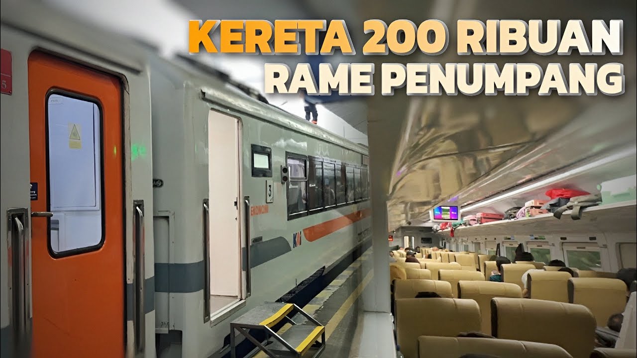 JADWAL TUNGGAL, ENAK PULA JAMNYA.. PANTES RAME 🤩 Naik Kereta Menoreh Ekonomi New Image ke Semarang