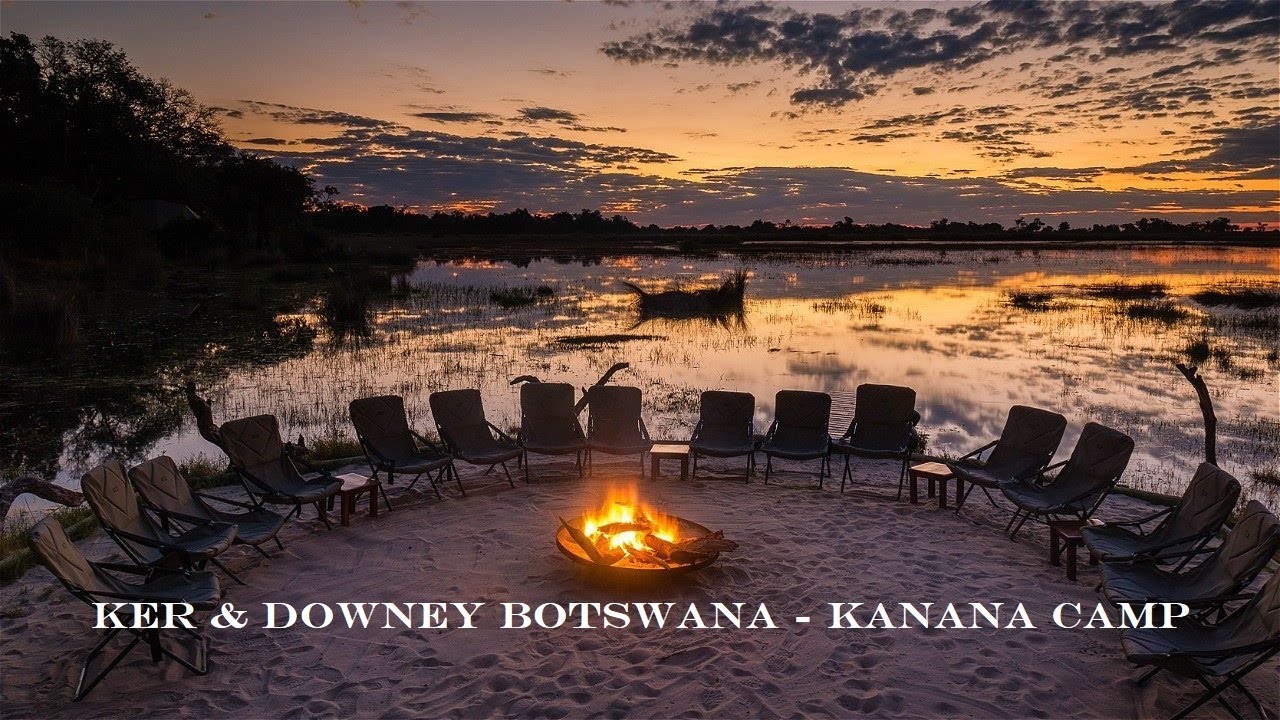 Luxury Safari at Ker & Downey Botswana - Kanana Camp, Okavango Delta. Sublime Sunset & Sundowners