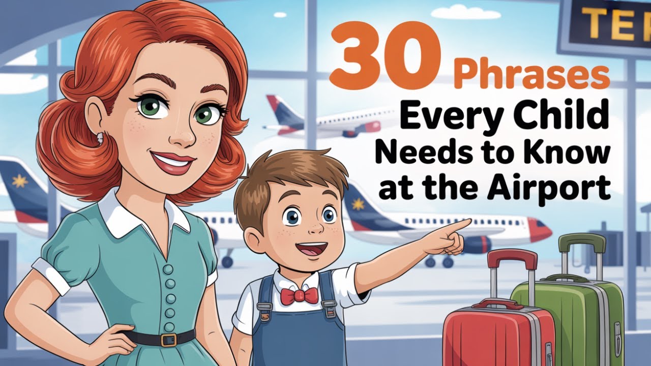 30 English Phrases Every Child Needs to Know at the Airport