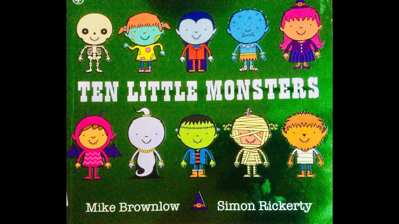 TEN LITTLE MONSTERS | Story Train Read aloud for kids | with sound effects
