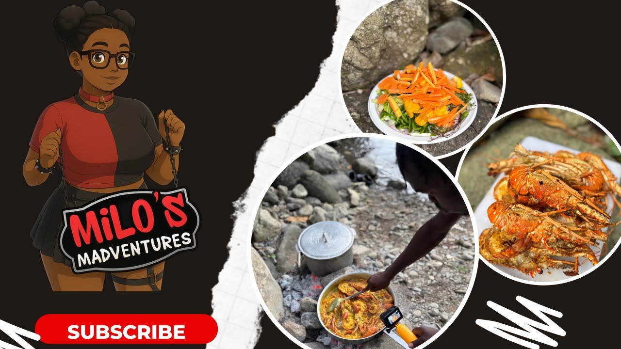 River Par ft Anthony Spearfishing | Cooking Curry Coconut Lobster 
