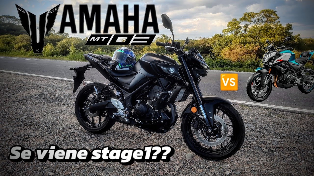 Yamaha MT03 la probamos sin el escape // Mt03 vs nk450 ???