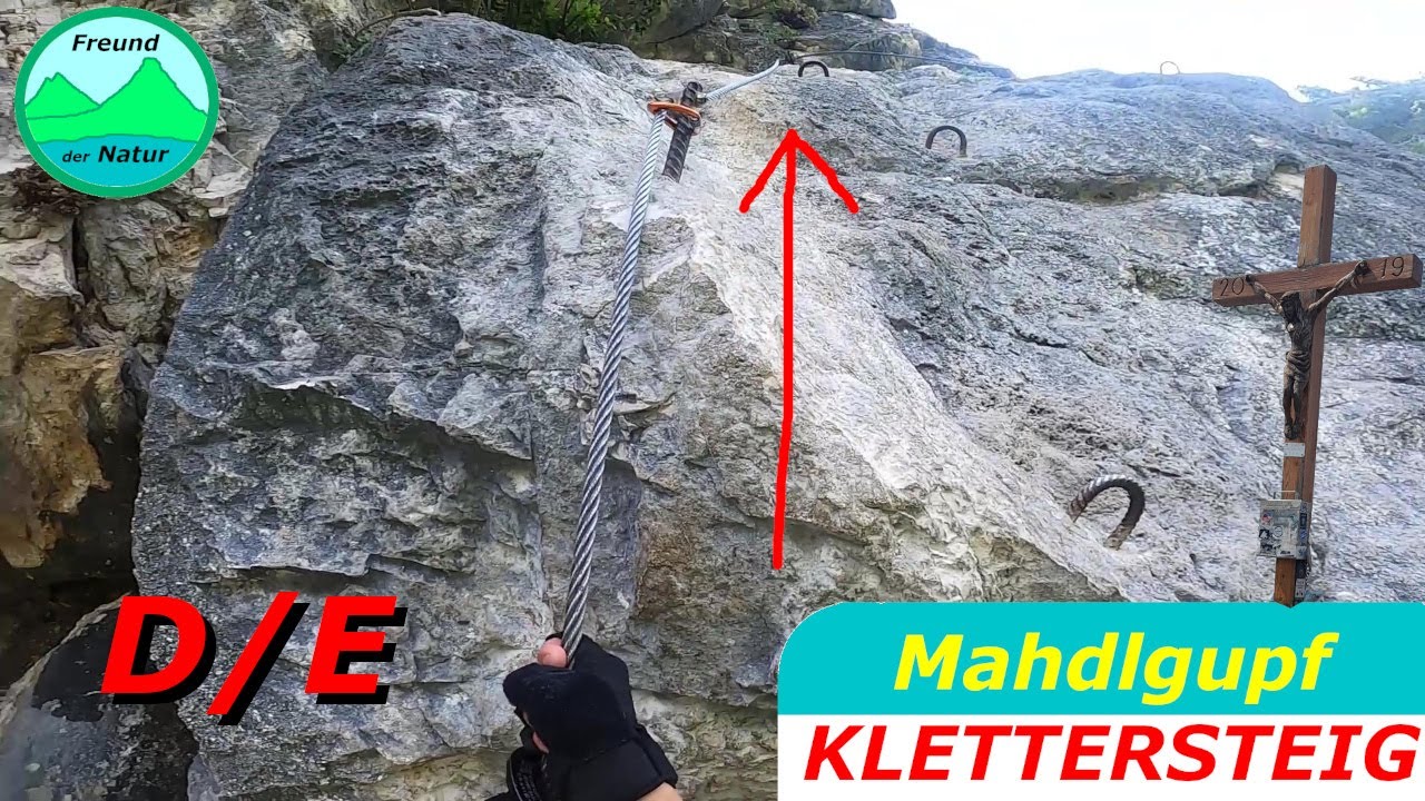 Mahdlgupf-Klettersteig ⛰️ Wie schwer ist der Einstieg D/E ⚠️❓