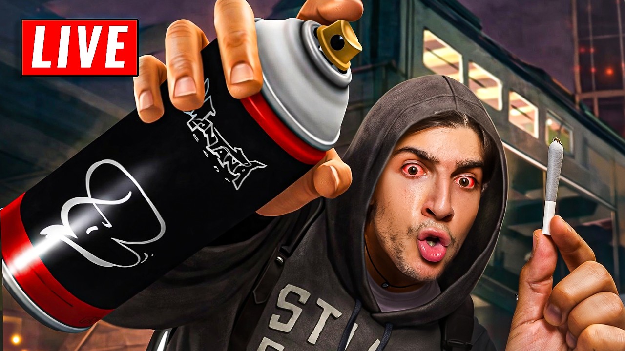 LIVE - FIRST TIME PLAYING MARC ECKO'S GETTING UP + SPOOKY VIDEO NIGHT