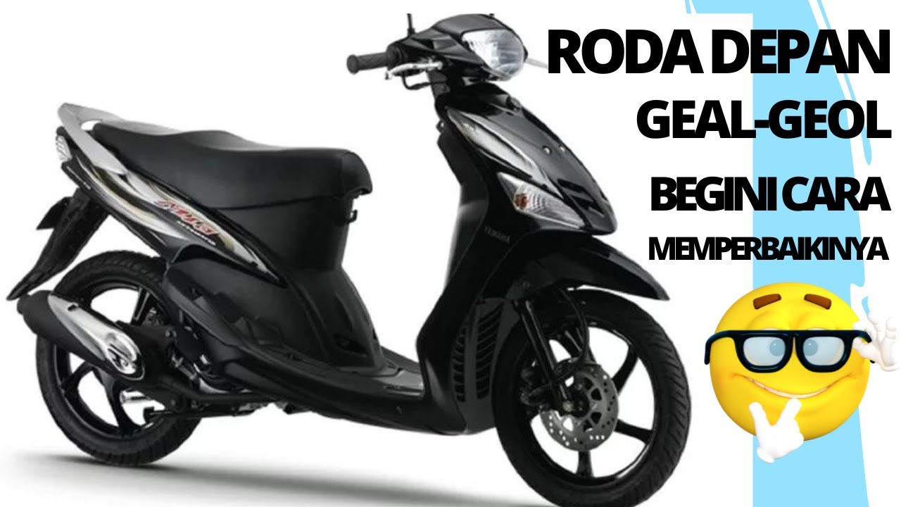 PENYEBAB RODA DEPAN MOTOR OLENG//Cara Mengganti Laher Bearing Roda Depan Mio Lama Oblak Geal-geol