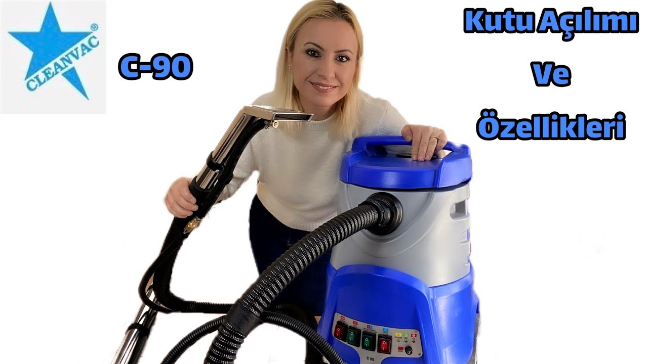 CLEANVAC C90 Buharlı Halı Koltuk Yıkama Makinesi | Kutu Açılımı Ve Özellikleri