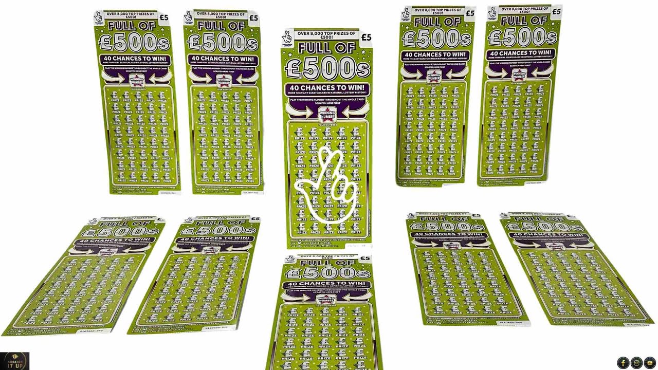 ▶ THIS WEEKS SCRATCHCARD FUN VIDEO 🍀 🎊 🎉 10x FULL OF £500s Lottery Card Wins 💎 Scratch it UP ®