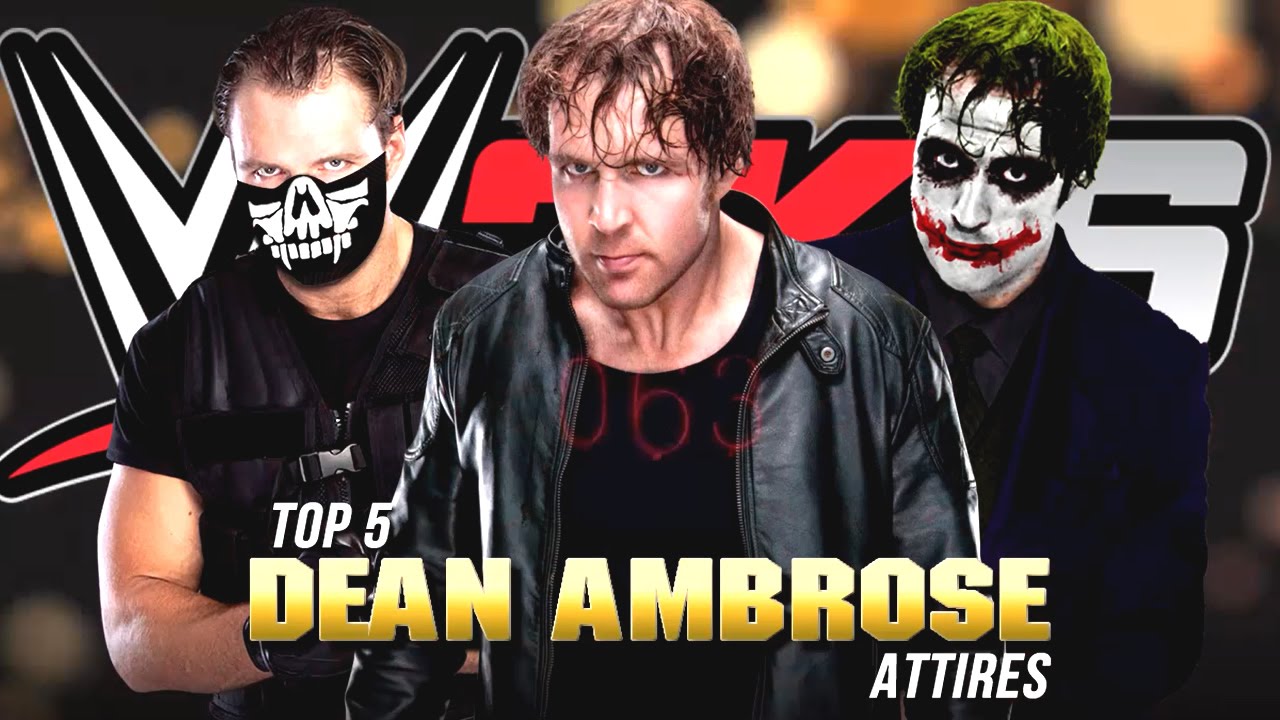 WWE 2K16 : Top 5 Dean Ambrose Attires (WWE, FCW, CZW)