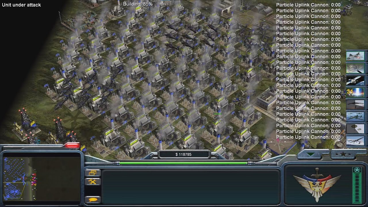 USA LASER - Command & Conquer Generals Zero Hour - Сложный игровой процесс 1 против 7 - Последний...