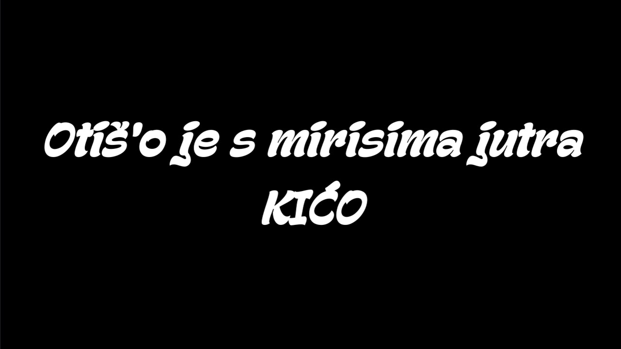 Otiš'o je s mirisima jutra - KIĆO [cover/fingerstyle/instrumental/tekst]